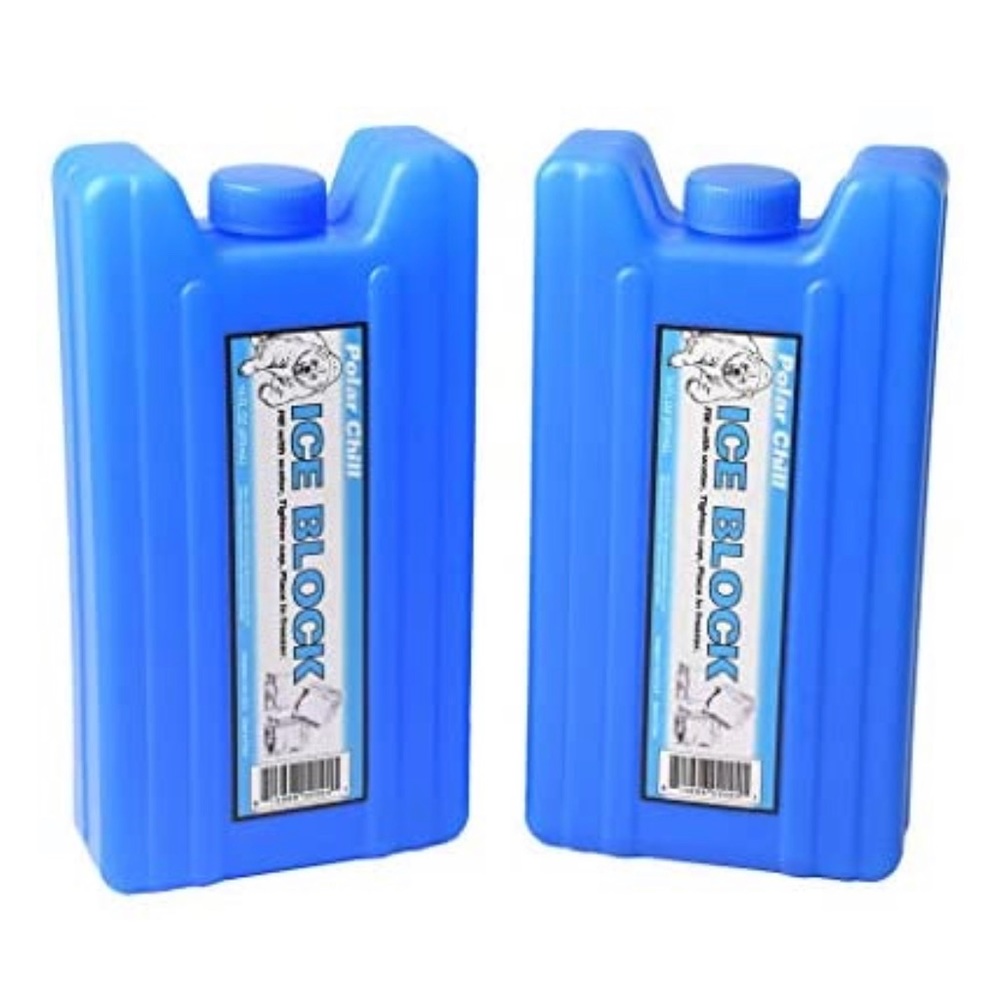 Flasks Disguised as Ice Cooler Chillers Pack of 2 Party Decor Picnic Blue